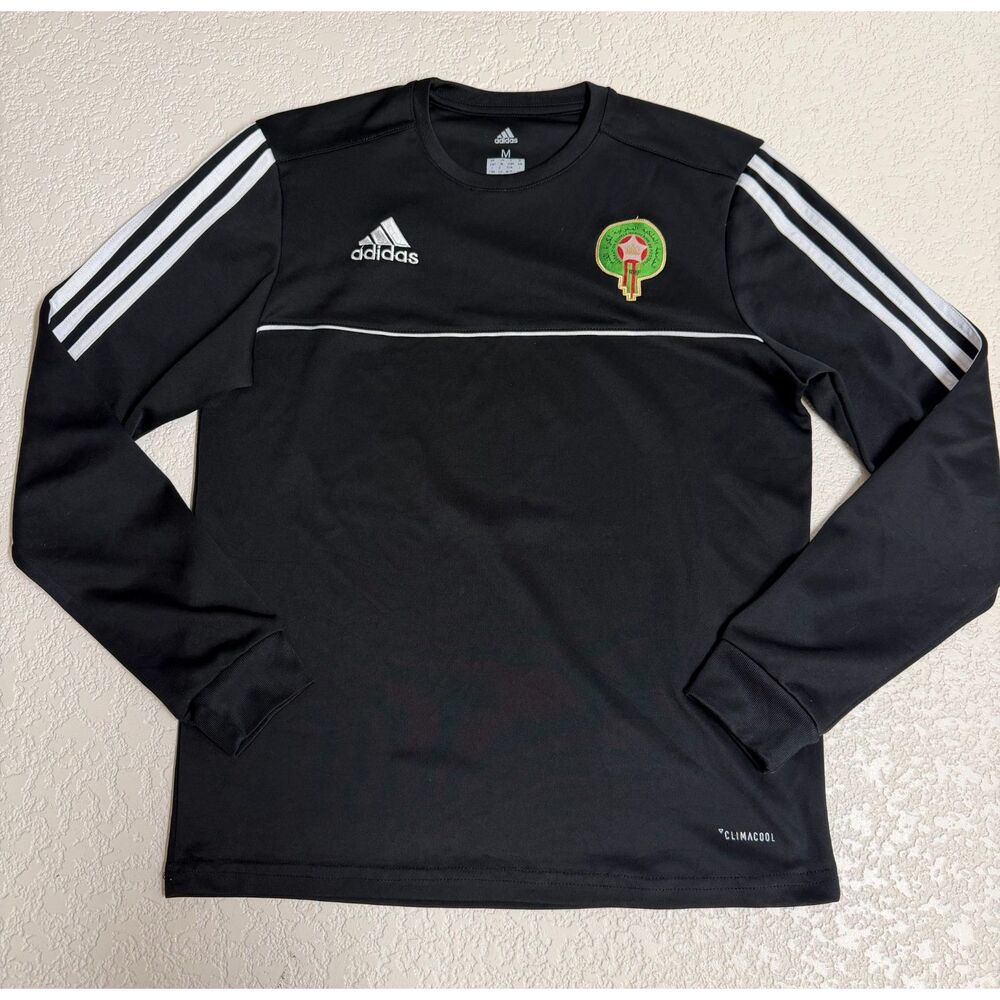 Adidas Morocco National Team Climacool Soccer Training Top Black M